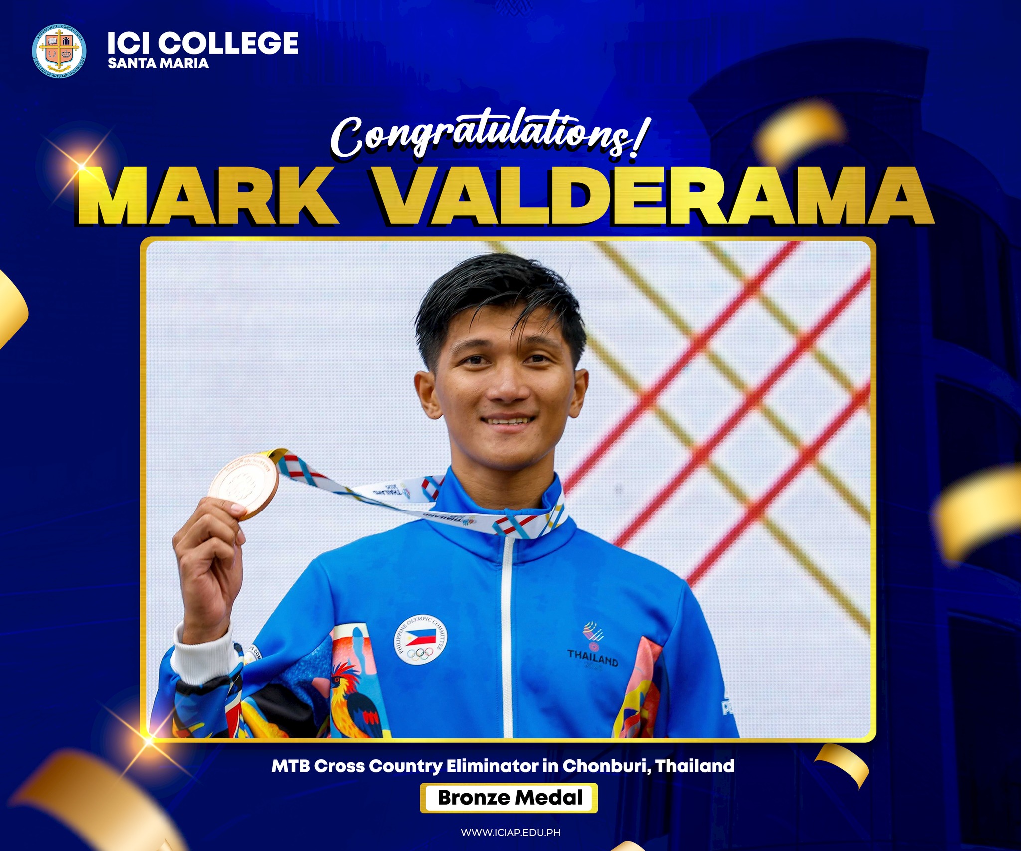 Congratulations Mark Lowel Valderama for Securing a Bronze Medal at the 33rd SEA Games