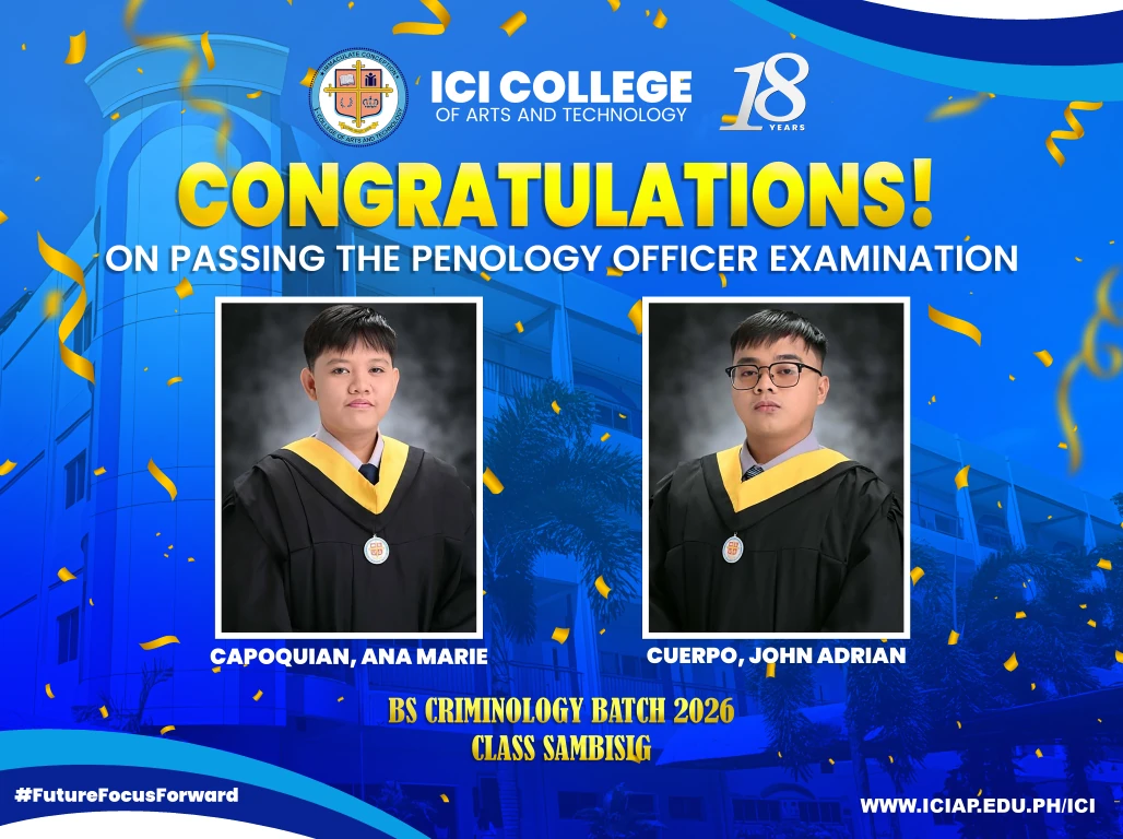 A milestone of excellence: BS Criminology graduates pass the 2026 Penology Officer Examination