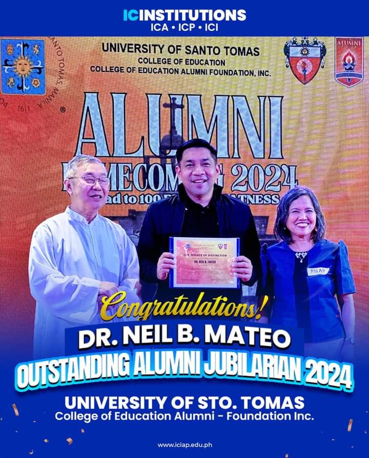 SIR NEIL MATEO OBTAINS UST's JUBILARIAN MERIT